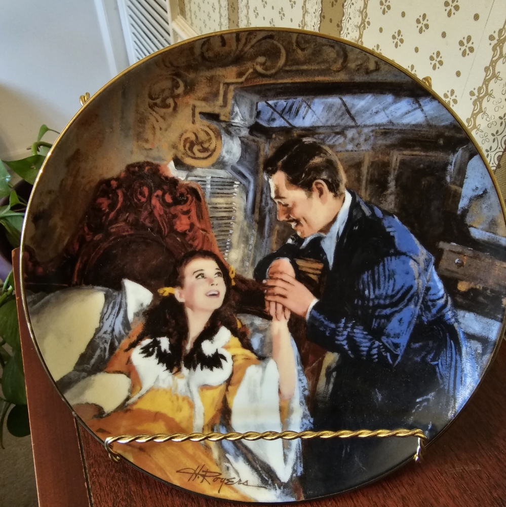 Gone with the Wind collectors plate.